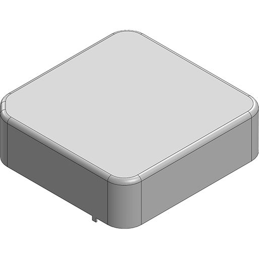 Masach Tech-MS384-10S-NS null 38.4 x 37.6 x 11mm One-piece Drawn-Seamless RF Shield/EMI Shield (Nickel-Silver)