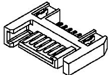 Molex-0674903225 Connettore SCSI Conn SATA PL 7 POS 1.27mm Solder RA SMD 7 Terminal 1 Port Tray