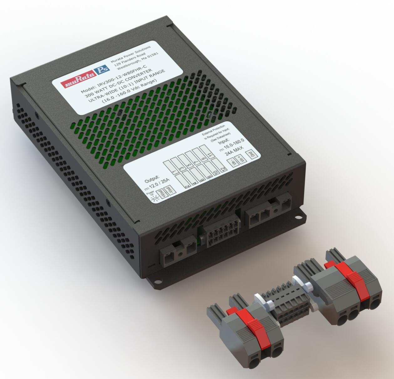 Murata Manufacturing-IRV300-24W80HR-C DC/DC-Wandler und Spannungsreglermodul Module DC-DC 110VIN 1-OUT 24V 12.5A 300W 17-Pin Tray