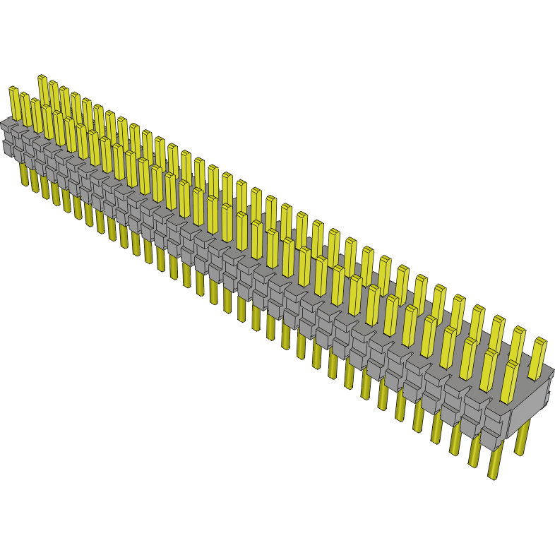 Samtec-TMS-134-02-G-D Steckverbinderleisten und Leiterplattenbuchsen Conn Unshrouded Header HDR 68 POS 1.27mm Solder ST Top Entry Thru-Hole Tube