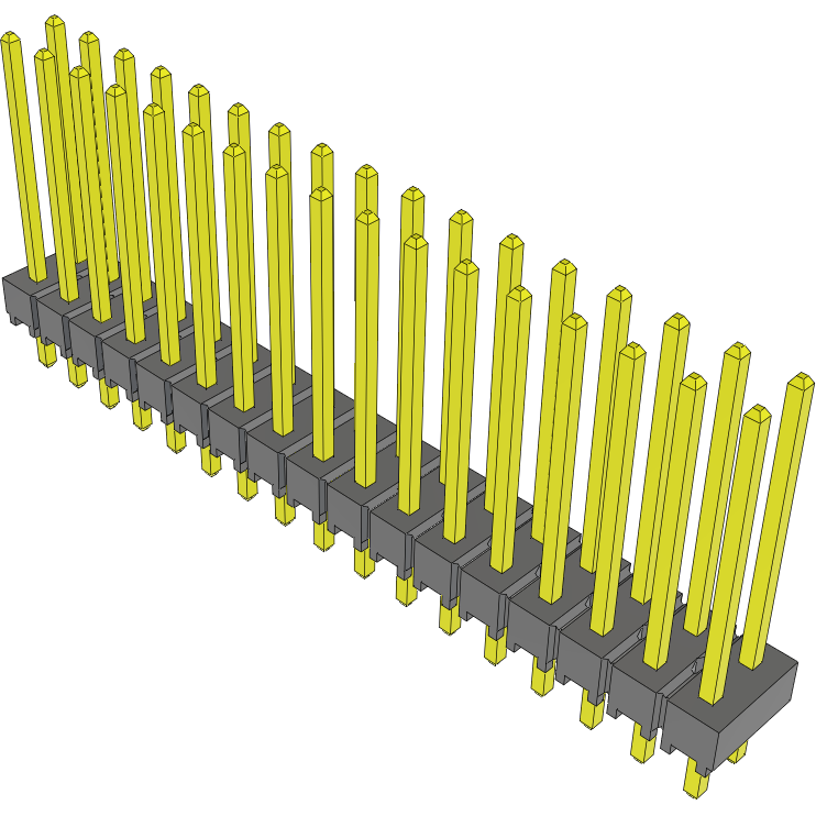 Samtec-TSW-117-15-T-D Steckverbinderleisten und Leiterplattenbuchsen Conn Unshrouded Header HDR 34 POS 2.54mm Solder ST Top Entry Thru-Hole Bulk