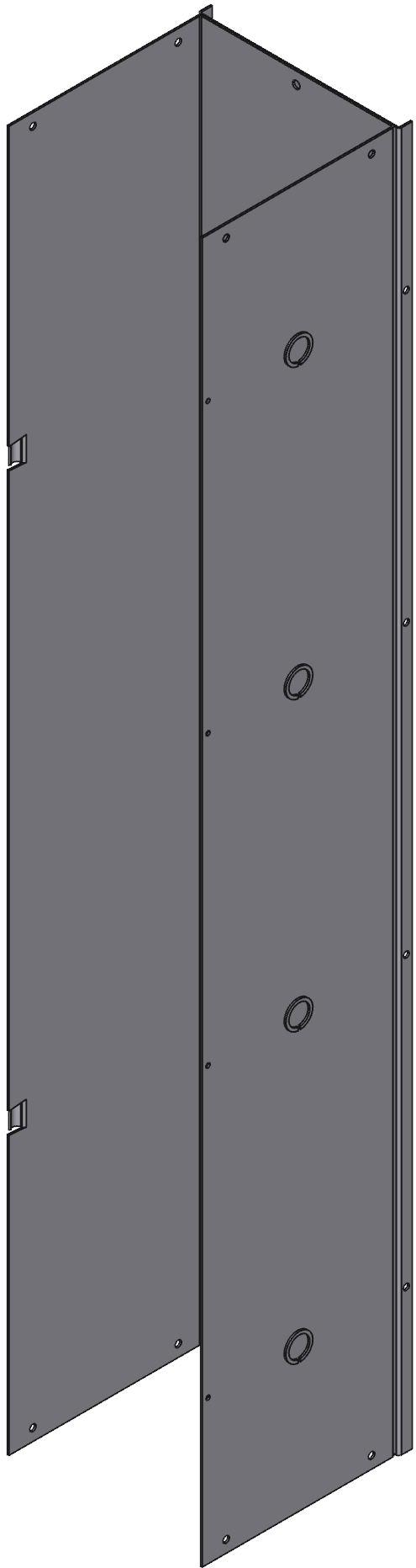 Hammond Manufacturing-CWST848 Wiring Ducts Wiring Ducts Hinged Cover Square with Cover Steel Gray