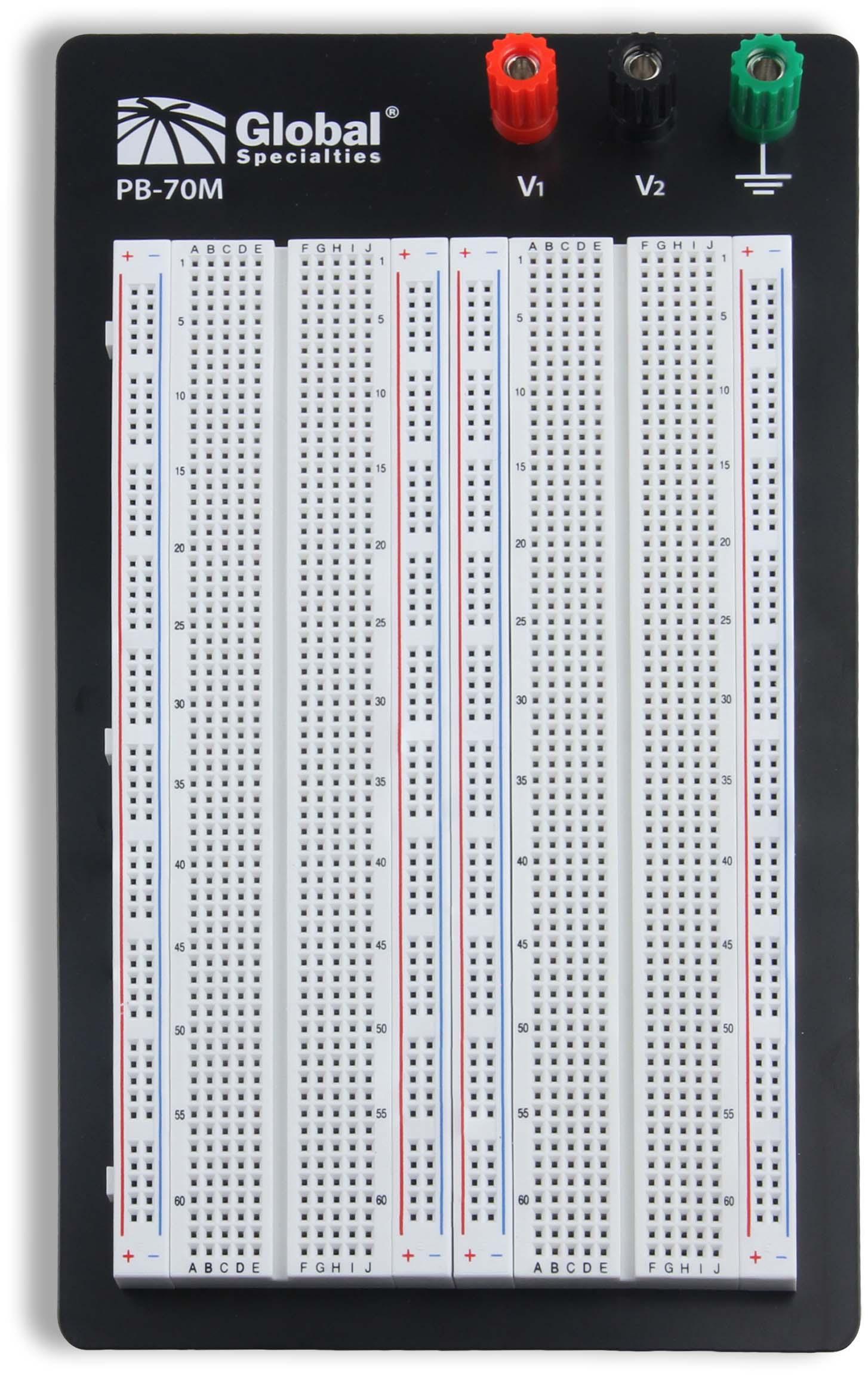 Global Specialties-PB-70M null ABS Plastic 1660 Tie Point Breadboard