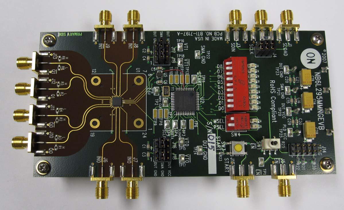 onsemi-NB6L295MNGEVB 时钟和计时开发板和套件 NB6L295MNG Delay Line Evaluation Board