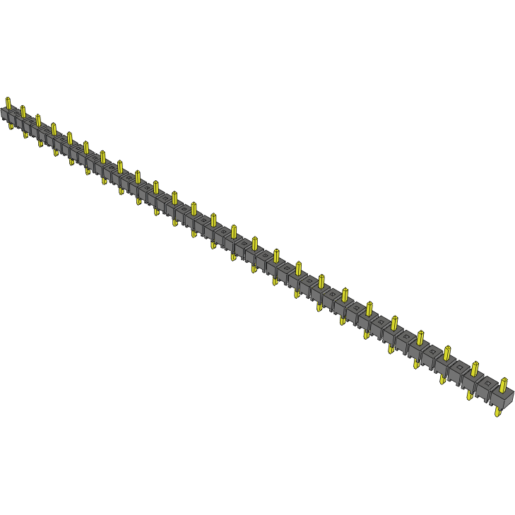 Samtec-TSW-225-06-T-S Connector Headers and PCB Receptacles Conn Unshrouded Header HDR 25 POS 5.08mm Solder ST Top Entry Thru-Hole Bulk