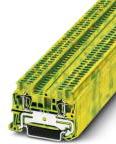 PHOENIX CONTACT-3031513 Steckverbinder, Klemmenblöcke Conn Ground Modular Terminal Block F 2 POS Spring Cage G DIN Rail/T DIN Rail