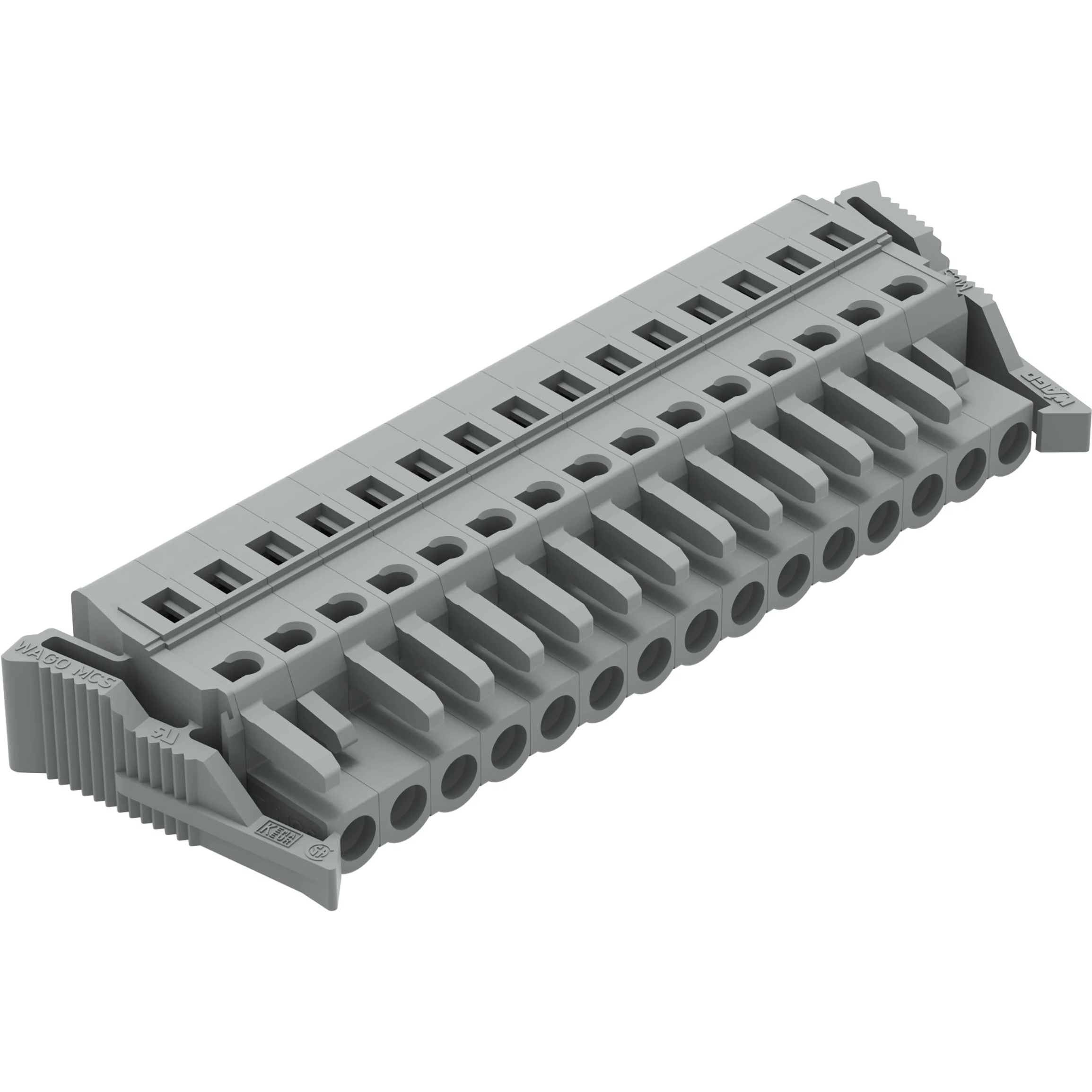 WAGO-231-115/037-000 Steckverbinder, Klemmenblöcke 1-Conductor Female Plug, Locking lever, 2.5 mm2, Pin spacing 5 mm, 15-pole