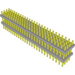 Conn Board Stacker HDR 104 POS 2mm Solder ST Top Entry Thru-Hole Bulk