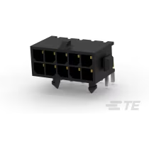 TE Connectivity-4-794620-0 Connector Headers and PCB Receptacles Conn Wire to Board HDR 10 POS 3mm Solder RA Side Entry Thru-Hole MATE-N-LOK™ Tray