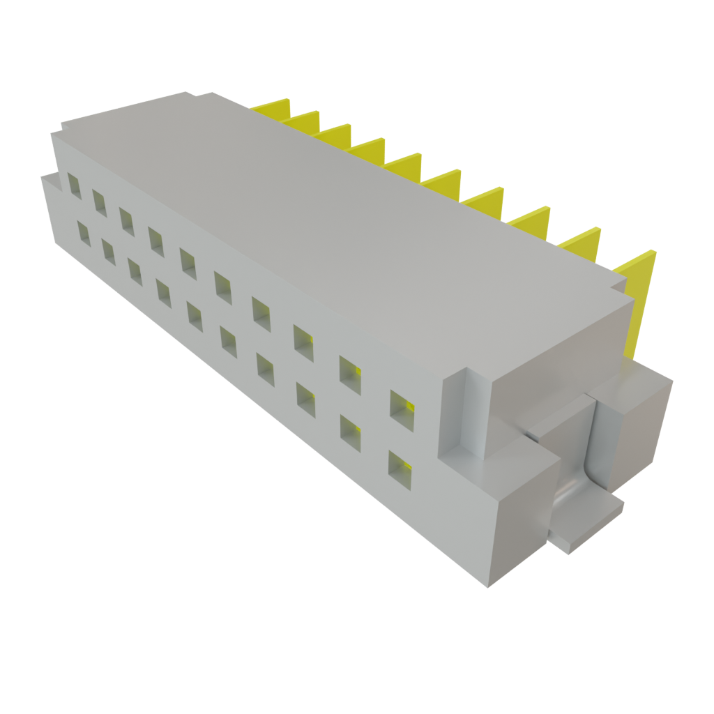 Samtec-SFMH-110-02-L-D-WT-TR Embases de raccordement et réceptacles PCB Conn Socket Strip SKT 20 POS 0.64mm Solder RA Side Entry SMD T/R