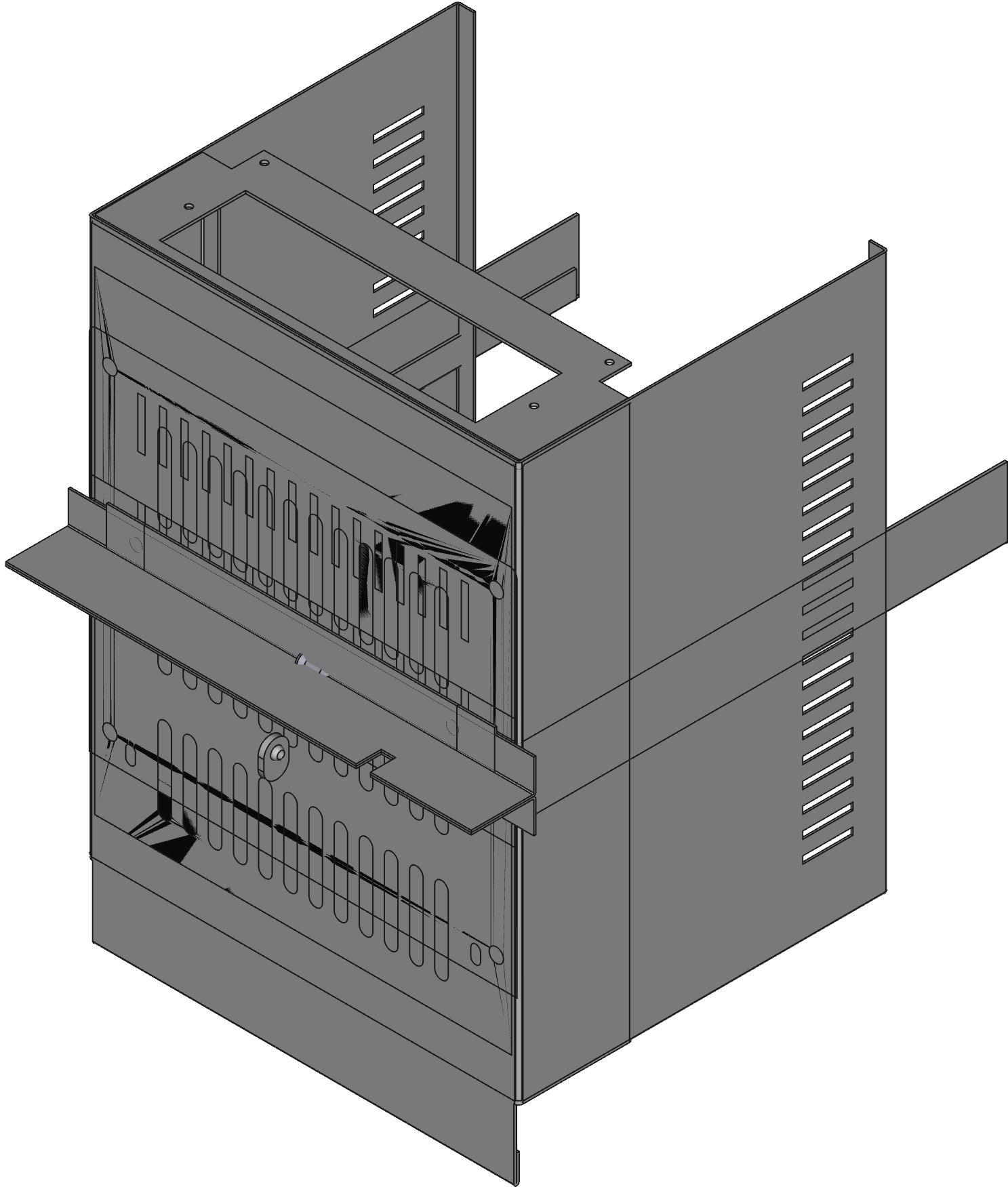 Hammond Manufacturing-1452DE11  Gray Steel/Aluminum Instrument Enclosure