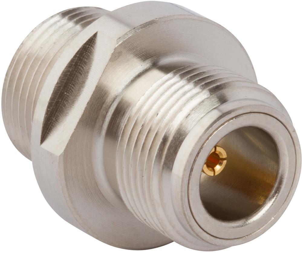 Amphenol RF-APH-NJ-MCXJ RF-Steckverbinder Conn Type N-MCX Adapter 0Hz to 6GHz 50Ohm ST Panel Mount F/F Gold Bag