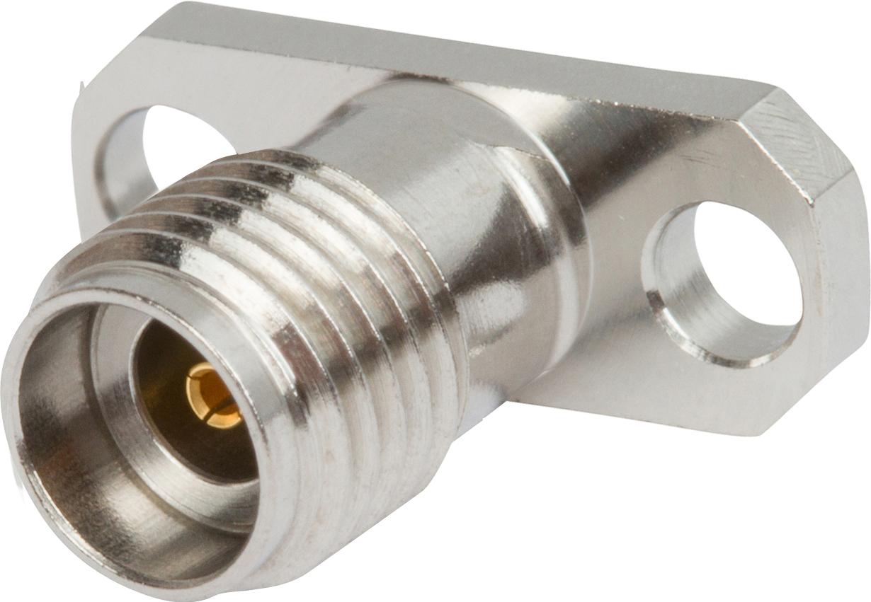 Amphenol-1521-60187 Connector RF Conn 2.92mm 0Hz to 40GHz 50Ohm ST Flange Mount PL Gold Over Nickel Tray