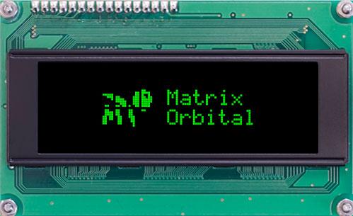 Matrix Orbital-OK204-25-422-OG-VPT-E Moduli OLED Organic Light Emitting Diode Display