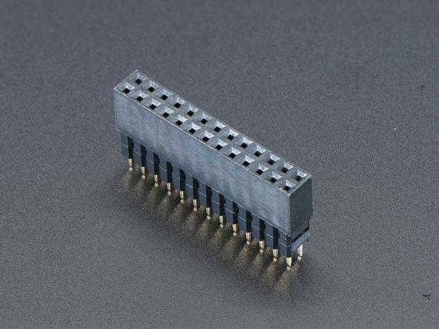 Adafruit Industries-1658 连接器插头及 PCB 插座 GPIO Header for Raspberry Pi - Extra tall 2x13 Female Header