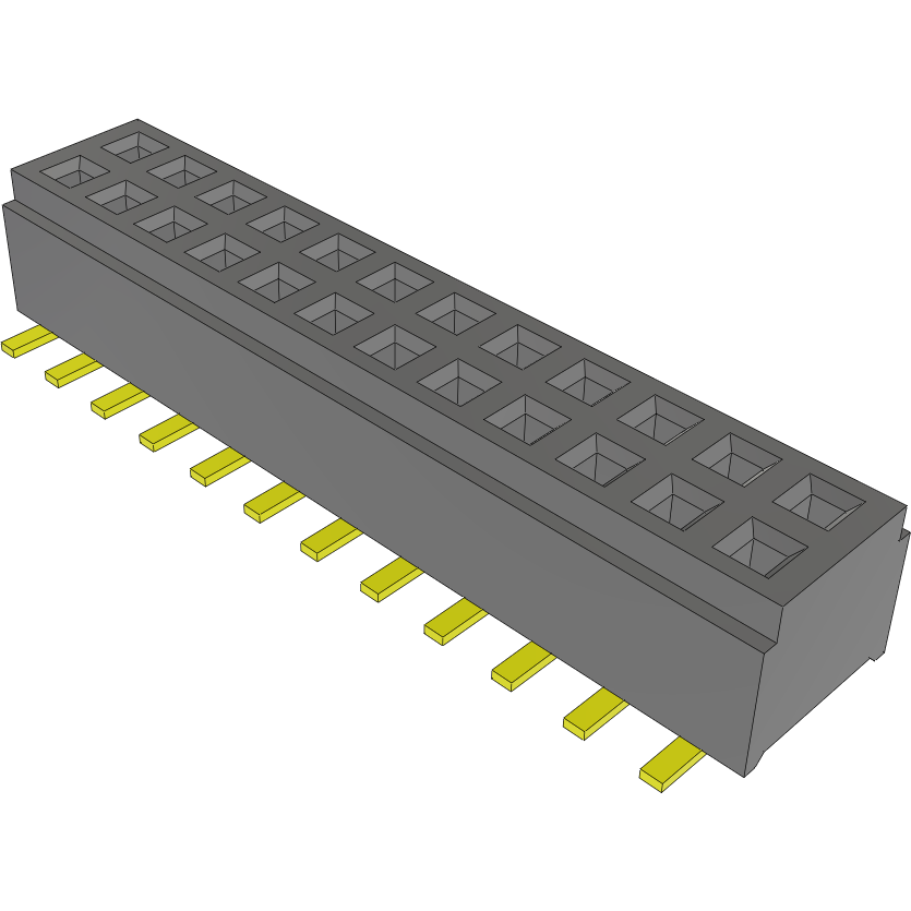 Samtec-CLM-112-02-G-D-A-TR Connector Headers and PCB Receptacles Conn Micro Socket Strip SKT 24 POS 1mm Solder ST SMD T/R