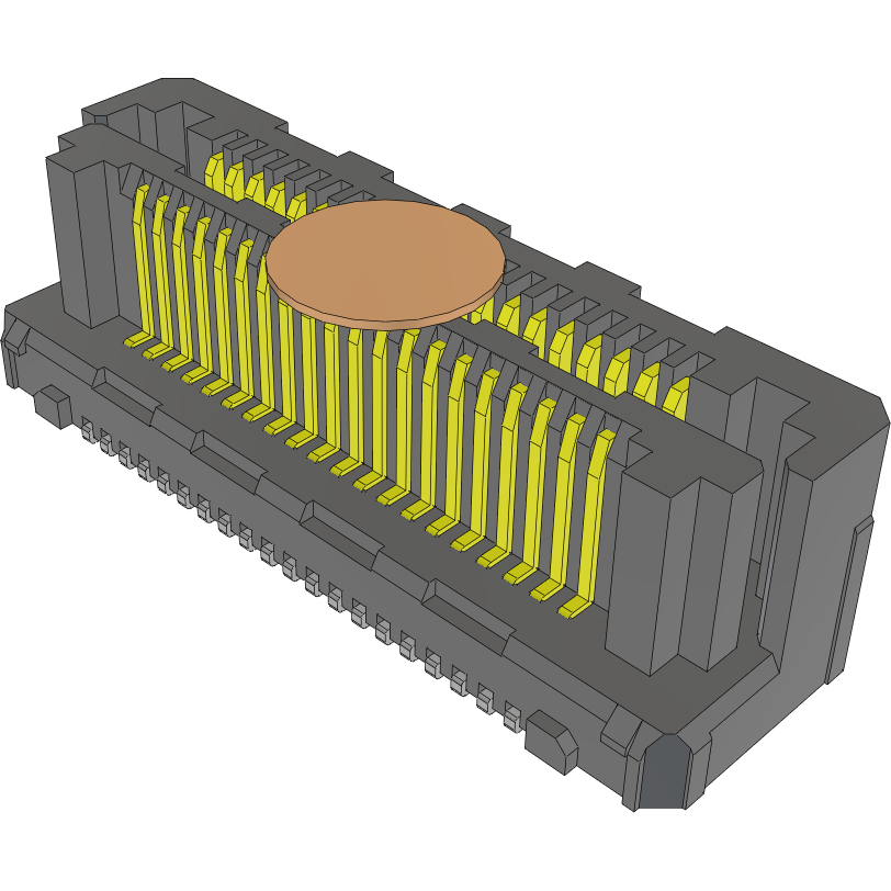 Samtec-LSHM-120-03.0-L-DV-A-N-K-TR Steckverbinderleisten und Leiterplattenbuchsen Conn Socket and Terminal Strip HDR/SKT 40 POS 0.5mm Solder ST Top Entry SMD Razor Beam™ T/R