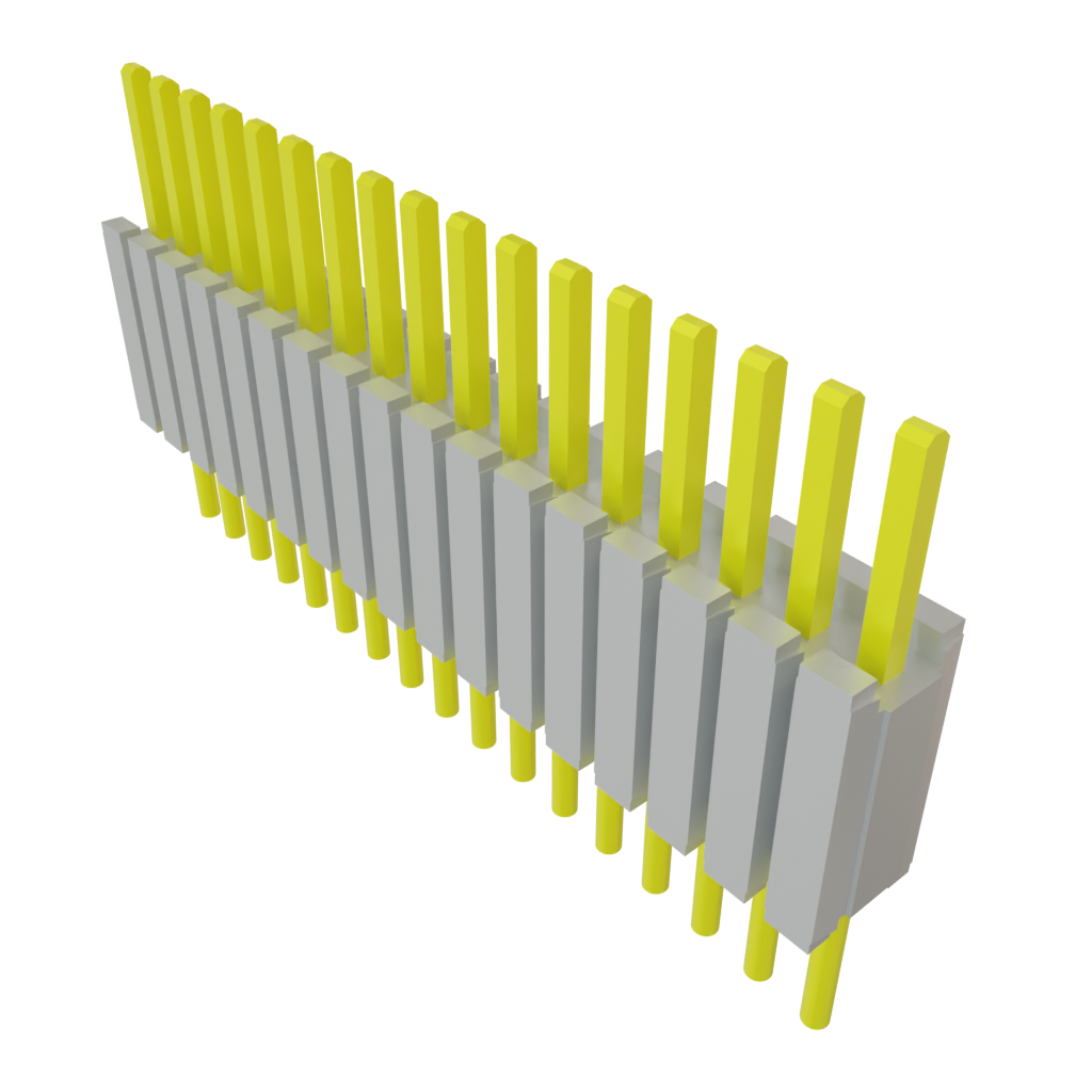 Samtec-DWM-17-01-G-S-200 Piastre connettori e prese PCB Conn Board Stacker HDR 17 POS 1.27mm Solder ST Thru-Hole Tube