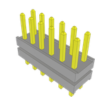 Conn Board Stacker HDR 12 POS 2mm Solder ST Top Entry Thru-Hole Bulk