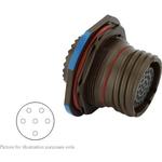 SOURIAU-8D7-17W6SN Steckverbinder, rund Conn Circular SKT 6 POS Crimp ST Jam Nut 6 Terminal 1 Port