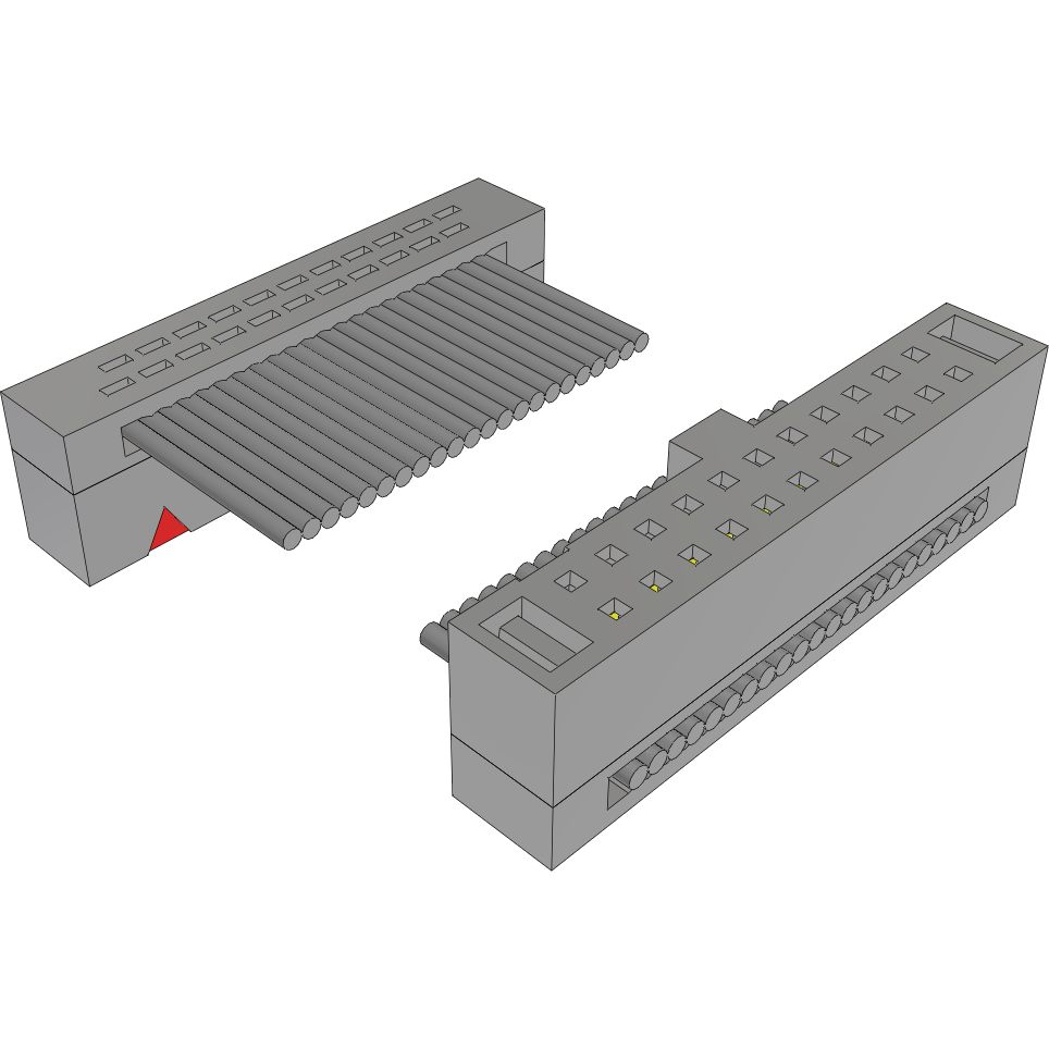 Samtec-FFSD-11-D-06.00-01-N-R Assemblage de câble plat/ruban Cable Assembly 0.152m 30AWG 1.27mm 22 to 22POS IDC Connector to IDC Connector F-F TIGER EYE™ Bulk