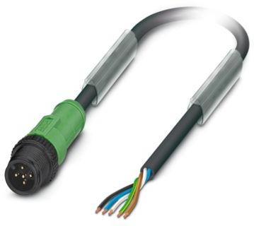PHOENIX CONTACT-1442395 Andere Kabelbaugruppen Sensor/Actuator cable, 5-position, PUR, halogen-free, Black-gray RAL