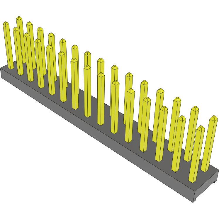 Samtec-MTMM-115-04-G-D-255 连接器插头及 PCB 插座 Conn Unshrouded Header HDR 30 POS 2mm Solder ST Top Entry Thru-Hole Bulk