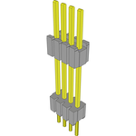 Conn Board Stacker HDR 4 POS 1.27mm Solder ST Thru-Hole Layer