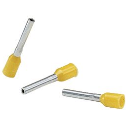 Panduit-FSD85-16-L Connector Terminals Ferrules Terminal 4AWG Copper Yellow 29mm Tin Bag