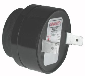 Mallory Sonalert Products-SCE028LD2CT1F Audioanzeigen und -alarme Audio Indicator Piezo 16VDC 28VDC 40mA 85dBA 1500Hz to 2500Hz Panel Mount Quick Connect Bulk
