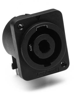 Amphenol-SP-2-MDH Connettore audio e video Conn Speaker Connector M 2 POS Solder RA Thru-Hole 2 Terminal 1 Port