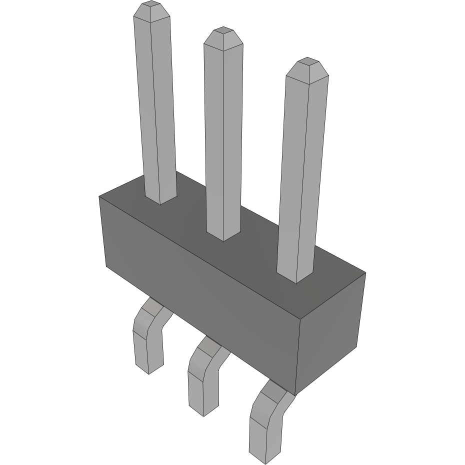Samtec-MMT-103-02-T-SH-TR Connector Headers and PCB Receptacles Conn Unshrouded Header HDR 3 POS 2mm Solder RA Side Entry SMD T/R