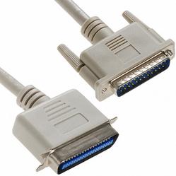 Assmann WSW components, Inc-AK712-3 Montajes de cables, otros DB male 25 pins 36 wire cable shielded, 28 AWG Centronics 36 pos male, 3m, beige