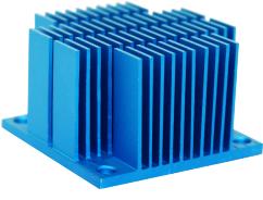 Advanced Thermal Solutions-ATS-07E-117-C1-R0 Kühlkörper Heat Sink Passive Cross-Cut Screw Mount Aluminum 6063 10.46°C/W Blue Anodized