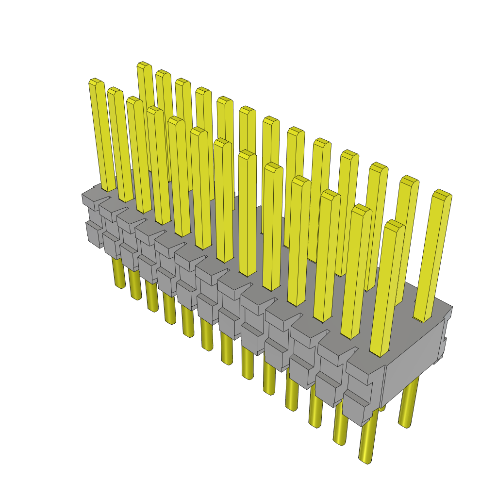 Samtec-TMS-113-52-T-D Embases de raccordement et réceptacles PCB Conn Unshrouded Header HDR 26 POS 1.27mm Solder ST Top Entry Thru-Hole Tube