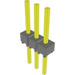 Conn Unshrouded Header HDR 3 POS 2.54mm Solder ST Top Entry Thru-Hole Bulk