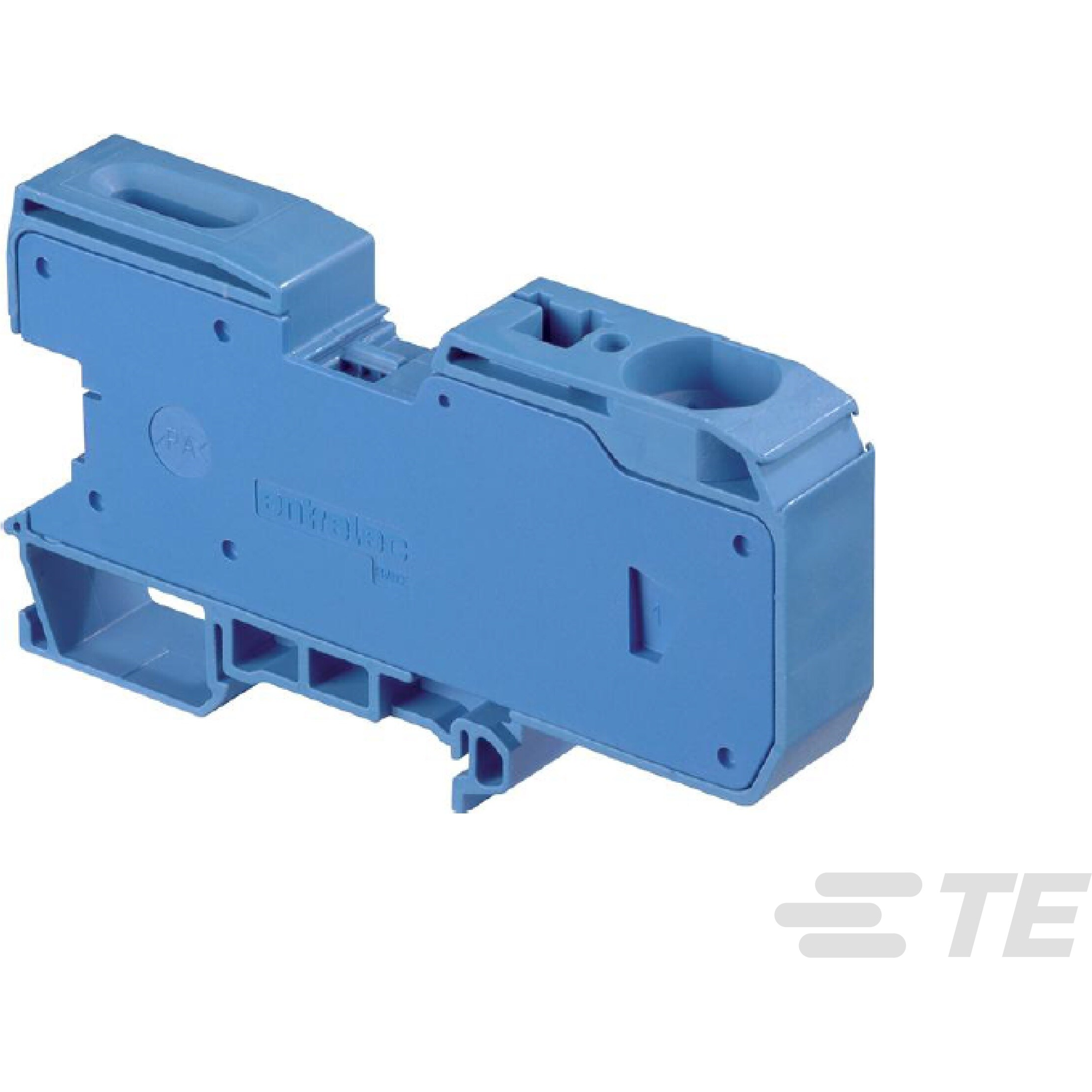 TE Connectivity-1SNA399892R2700 Steckverbinder, Klemmenblöcke D35/16.NT.L Spring Terminal Block - Neutral disconnect - Blue