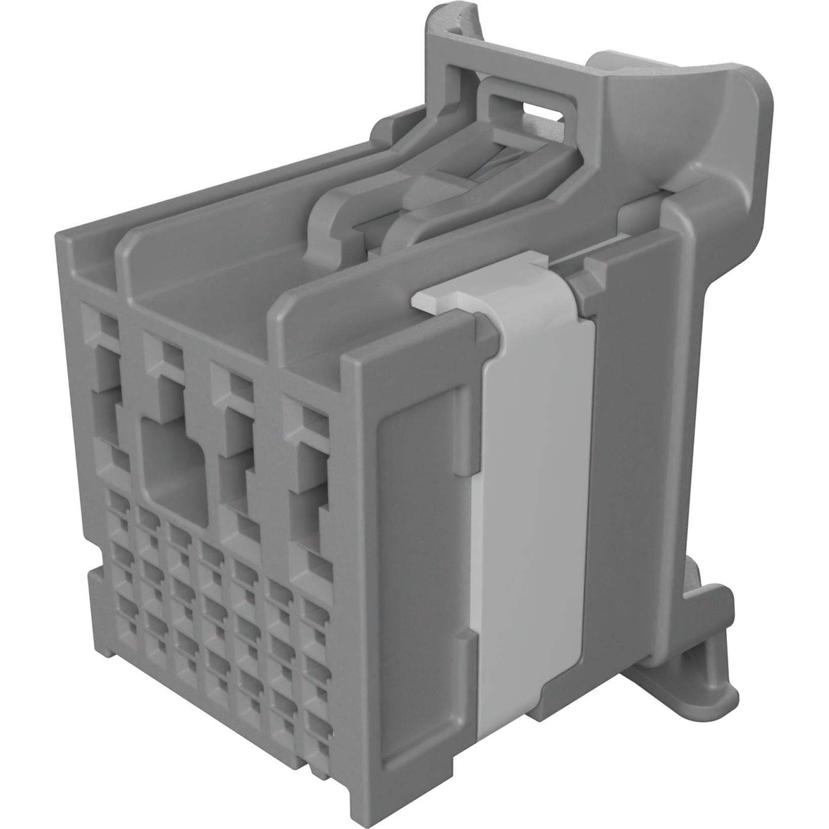 Molex-1600140013 Connector Headers and PCB Receptacles Stak50H Rcpt Assy 28Ckt Light Gray Key 3