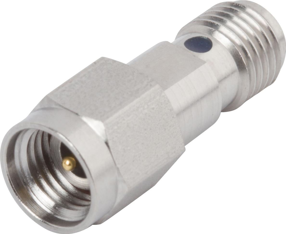 Amphenol SV Microwave-SF1115-6009 RF-Steckverbinder Conn SVK-SMA Adapter 0Hz to 26.5GHz 50Ohm ST PL/RCP Gold Over Nickel Tray