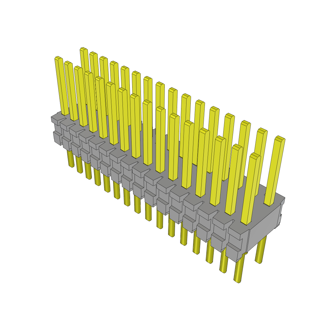 Samtec-TMS-116-52-S-D Embases de raccordement et réceptacles PCB Conn Unshrouded Header HDR 32 POS 1.27mm Solder ST Top Entry Thru-Hole Tube