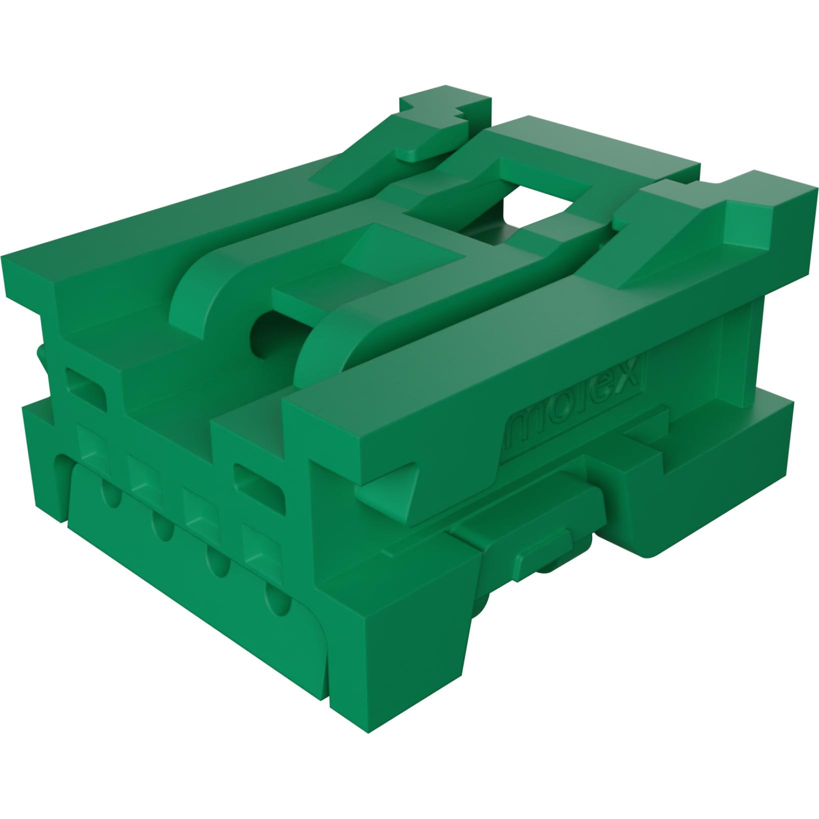 Molex-0347910043 分立接线罩连接器 Conn Housing RCP 4 POS 2mm Crimp ST Cable Mount Mini50™ Bag