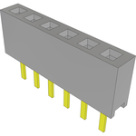 Conn Socket Strip SKT 6 POS 2mm Solder ST Top Entry Thru-Hole Tube