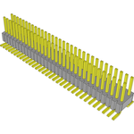 Conn Unshrouded Header HDR 64 POS 1.27mm Solder ST Top Entry SMD Tube