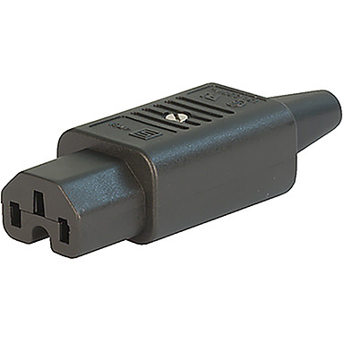 SCHURTER-4781.01 电源连接器 Conn Power PL 3 POS ST Cable Mount 3 Terminal 1 Port Box