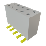 Conn Socket Strip SKT 10 POS 2.54mm Solder ST Top Entry SMD Tube