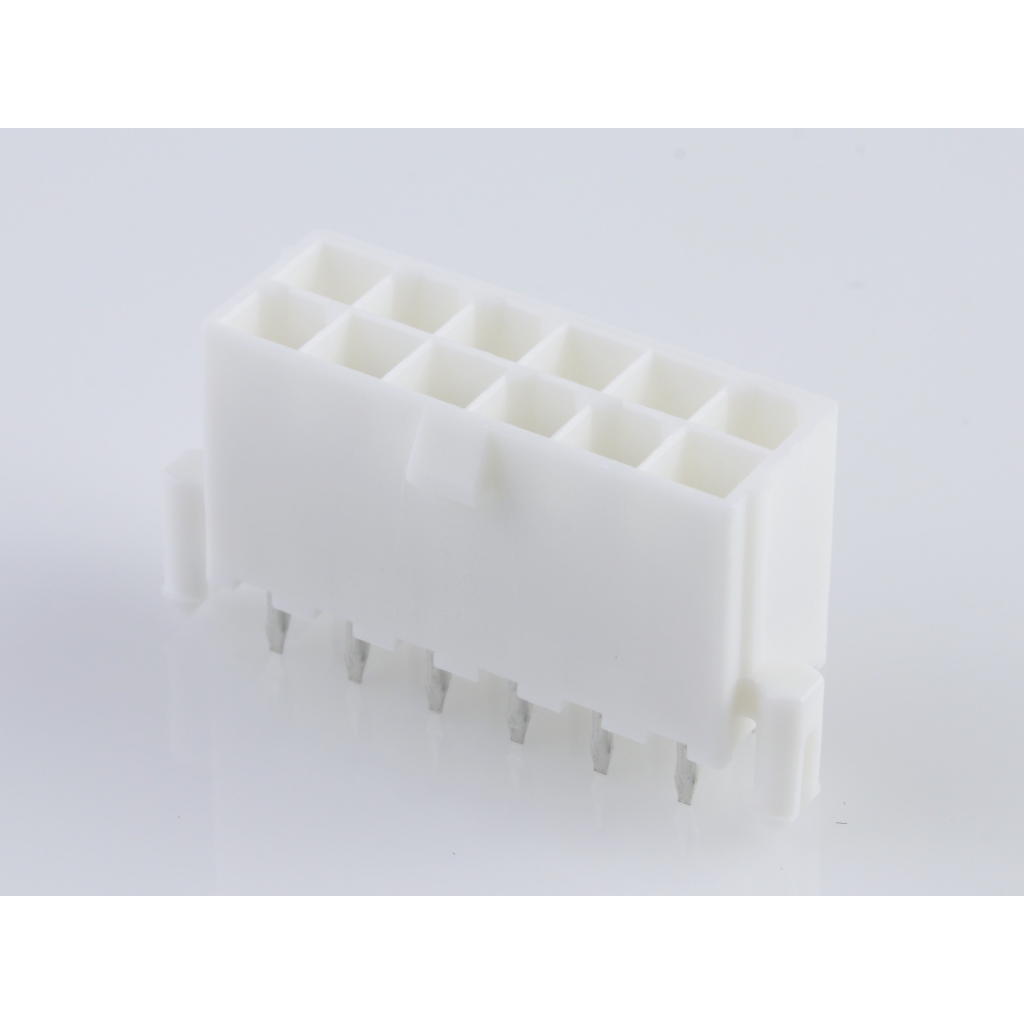 Molex-0460151203 Steckverbinderleisten und Leiterplattenbuchsen Conn Wire to Board HDR 12Power POS 4.2mm Solder ST Top Entry Thru-Hole Tray