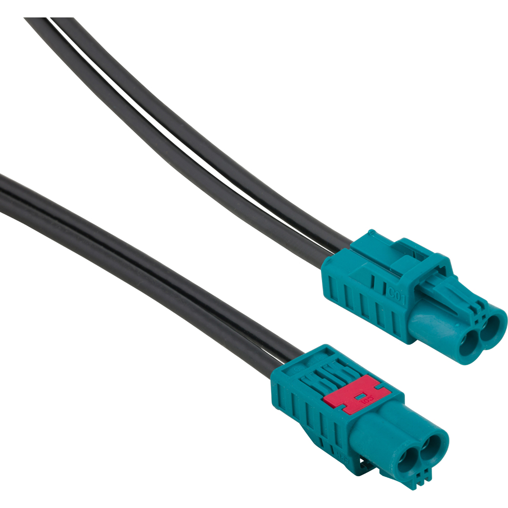 Amphenol-095-820-211M100 Kabelbaugruppen Koaxial Cable Assembly Coaxial Mini Fakra Type A to Mini Fakra Type A F-F