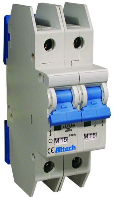 Altech Corporation-2DU2L Stromkreisunterbrecher Circuit Breaker 2Pole 2A 277VAC/480VAC