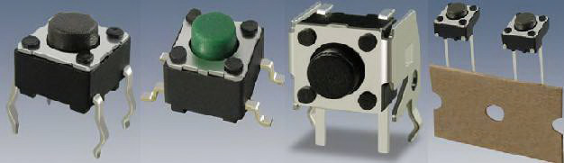 BI Technologies-SWT6M3YDTR Switch Tactile Switch Tactile N.O. SPST Round Button Gull Wing 0.05A 12VDC 100000Cycles 0.98N SMD T/R