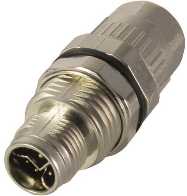 HARTING-21038611830 圆形连接器 Conn M12 Circular PIN 8 POS Crimp ST Cable Mount 8 Terminal 1 Port